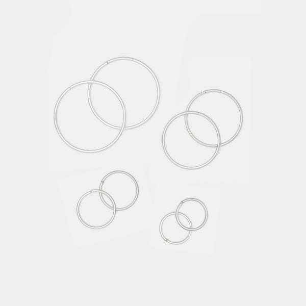 8mm Clicker Hoop 8mm Hoop Earrings Claire's Sterling Silver
