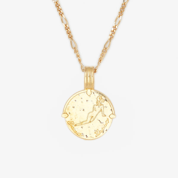 Horoscope gold necklace best sale