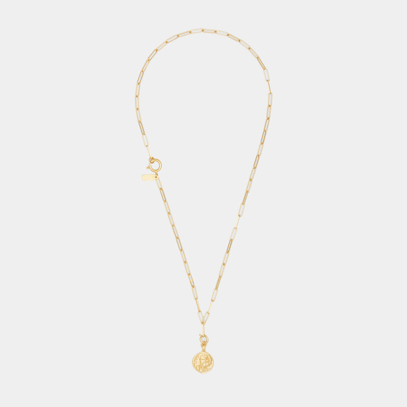 Theodora Charm on Cairo Chain in Gold