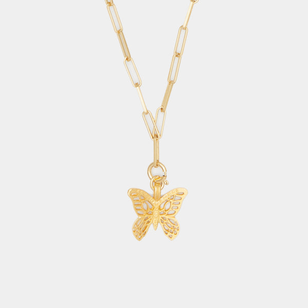 Mirabal Butterfly Charm on Cairo Chain