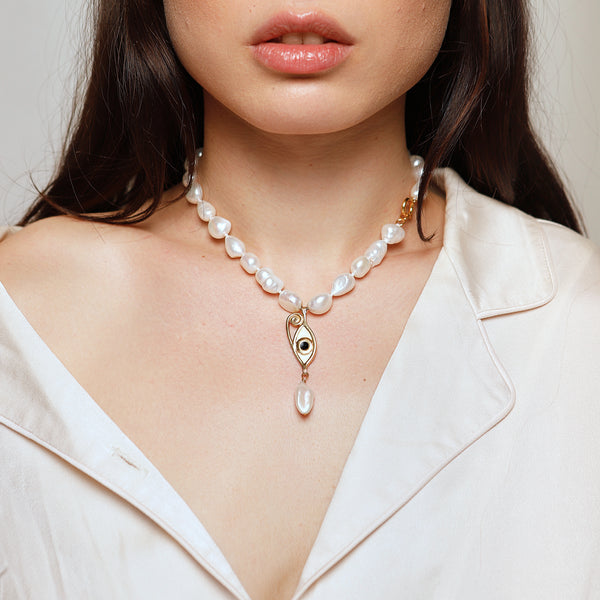 Resin Ines Baroque Pearl Necklace for Her – DEUX LIONS JEWELRY