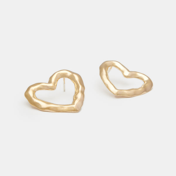 Boucles d'oreilles Lulu Heart en Or