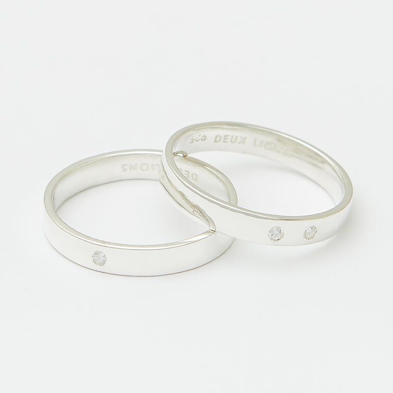 3.5mm Henchey Band Flat in Sterling Silver for Her