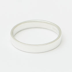 3.5mm Henchey Band Flat in Sterling Silver for Her