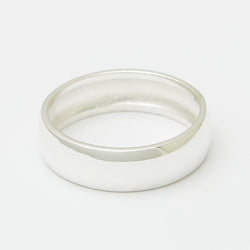 6mm Henchey Band Bombé in Sterling Silver for Her