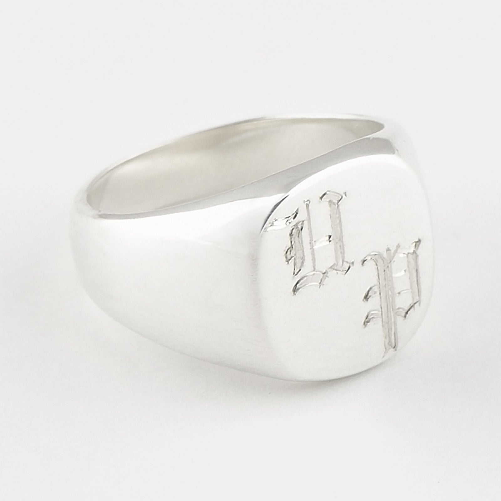 【INCHANT ME】[Silver 925] Double bold ring MC 925 Sterling Silver Interlocking Double Heart Band Ring