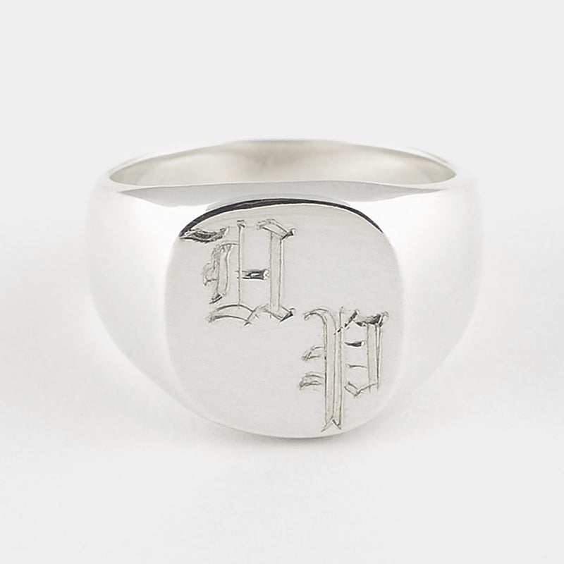 Bold Signet Ring in Sterling Silver