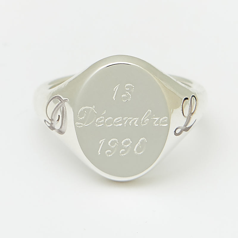 Gaston Signet Ring in Silver