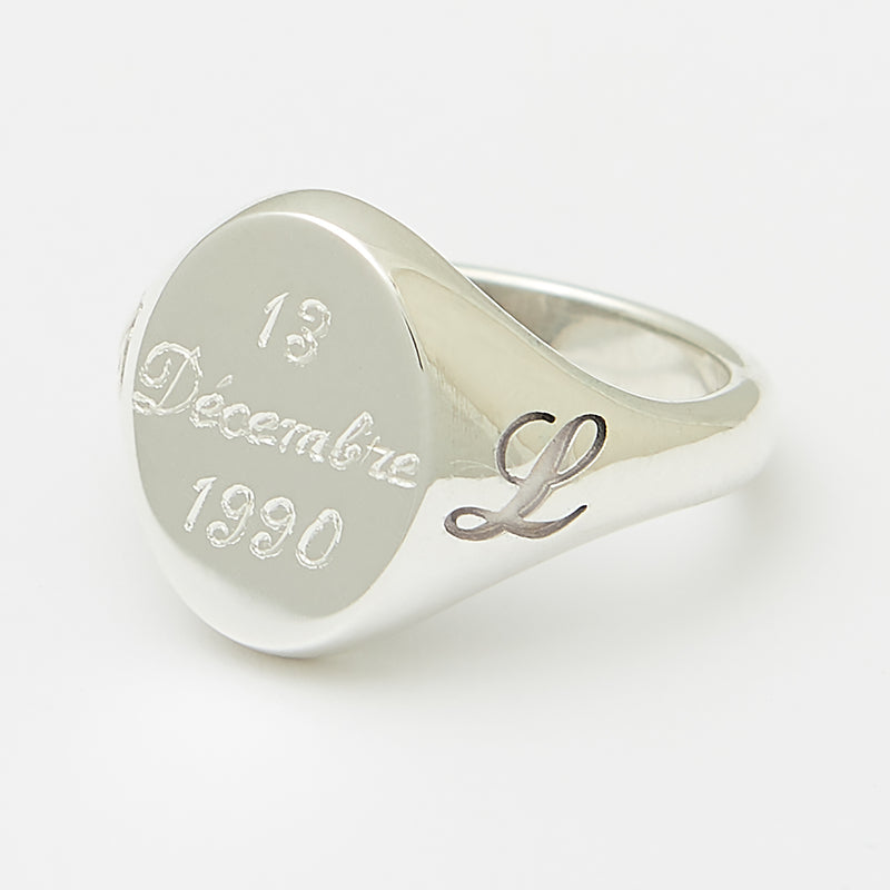 Gaston Signet Ring in Silver