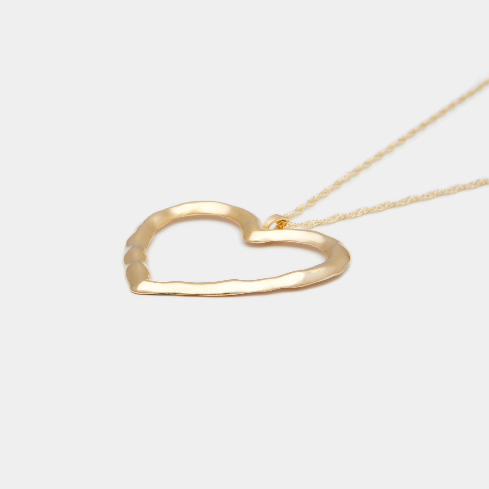 Lulu Heart Necklace in Gold – DEUX LIONS JEWELRY