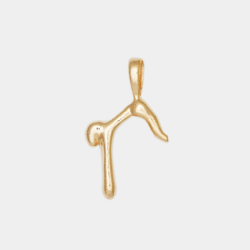 L'alphabet Corde Necklace in Gold