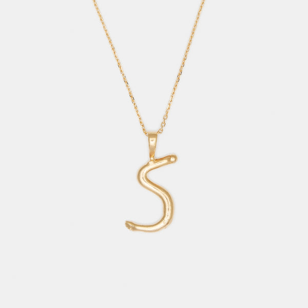 L'alphabet Necklace in Gold