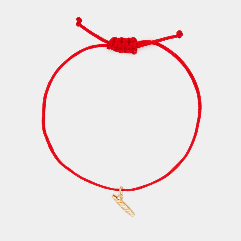 La Baguette Bracelet Cordon Rouge