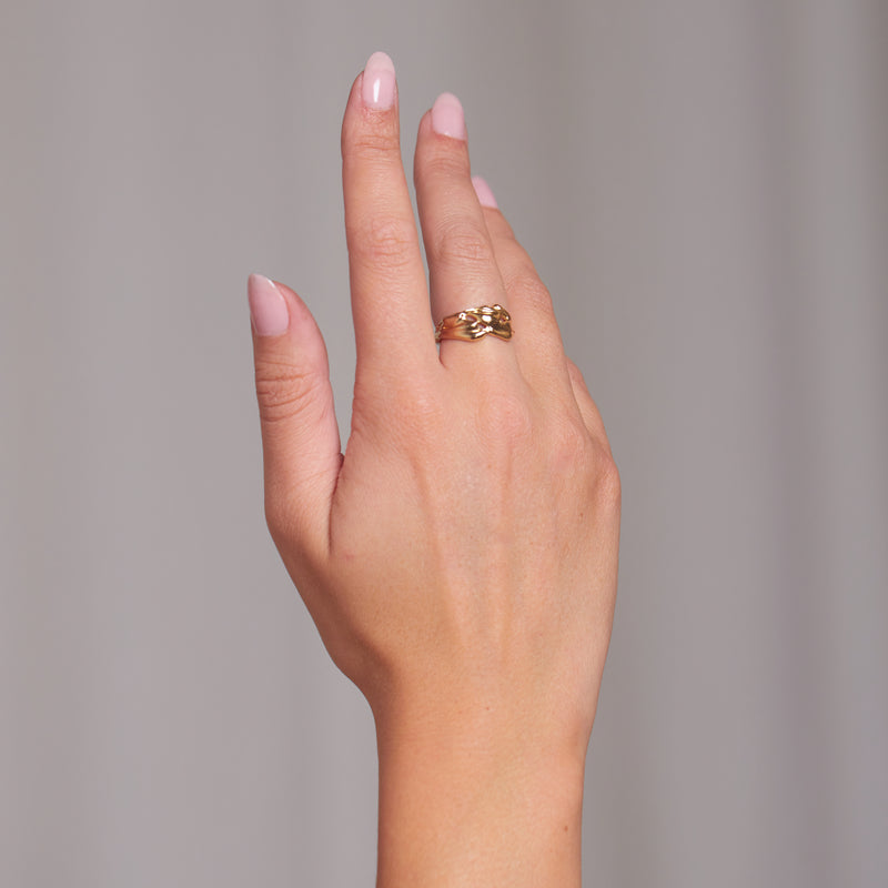 Terra Cocktail Ring in Large in Gold