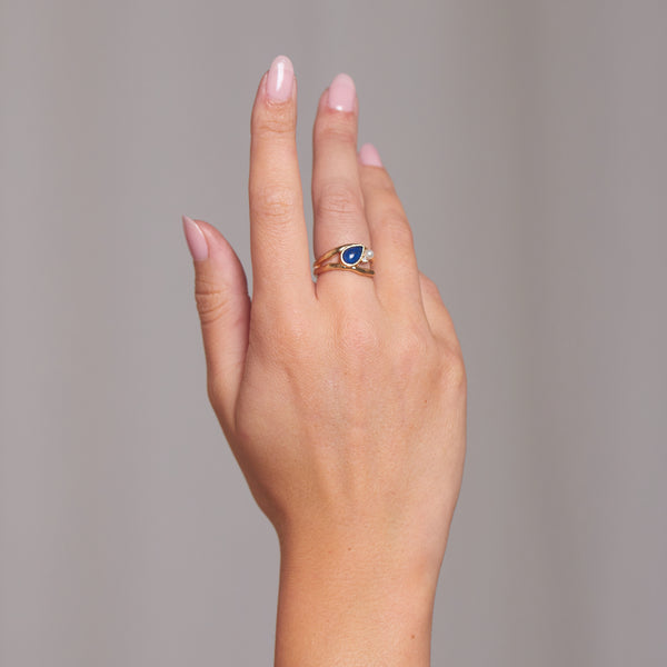 Olivia Diamond Pearl Ring