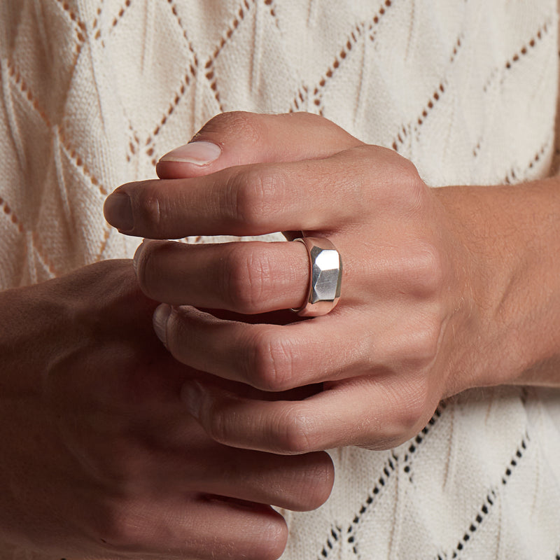 Bague Big Stack en Argent