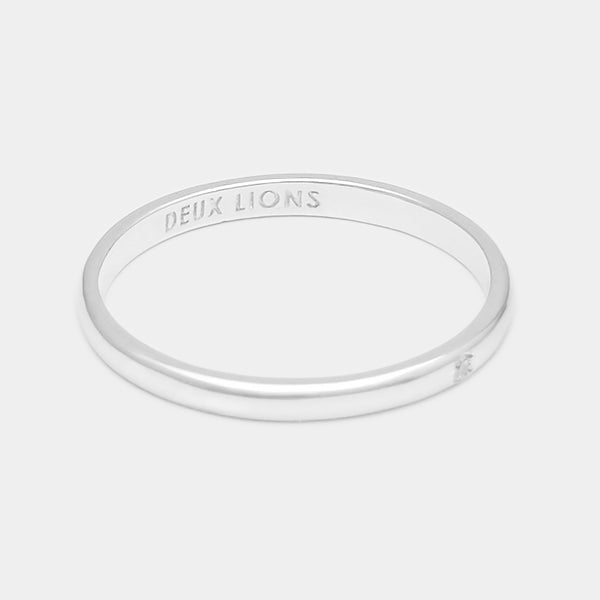 2mm Henchey Band Flat in Silver