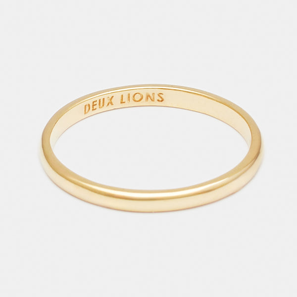 2mm Henchey Band Flat in Gold