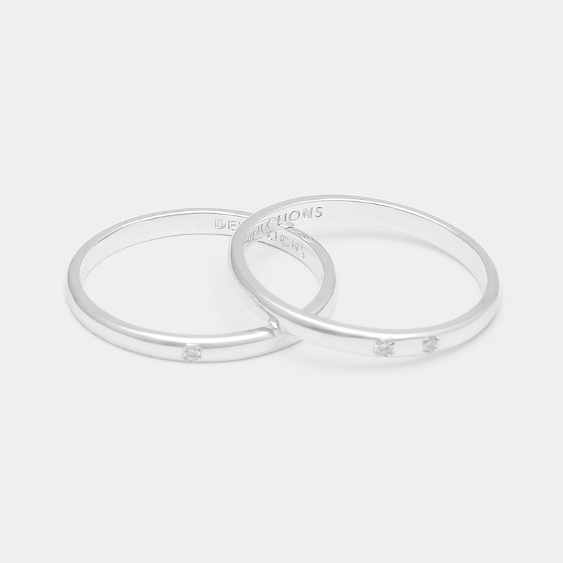 2mm Henchey Band Flat in Silver