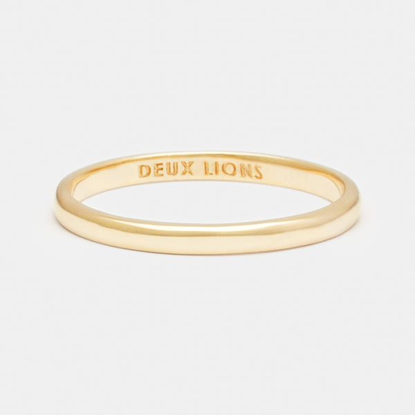 2mm Henchey Band Flat in Gold