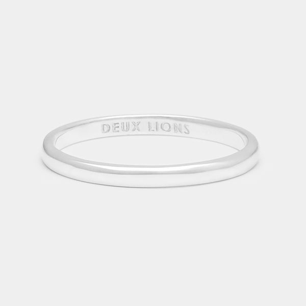 2mm Henchey Band Flat in Silver