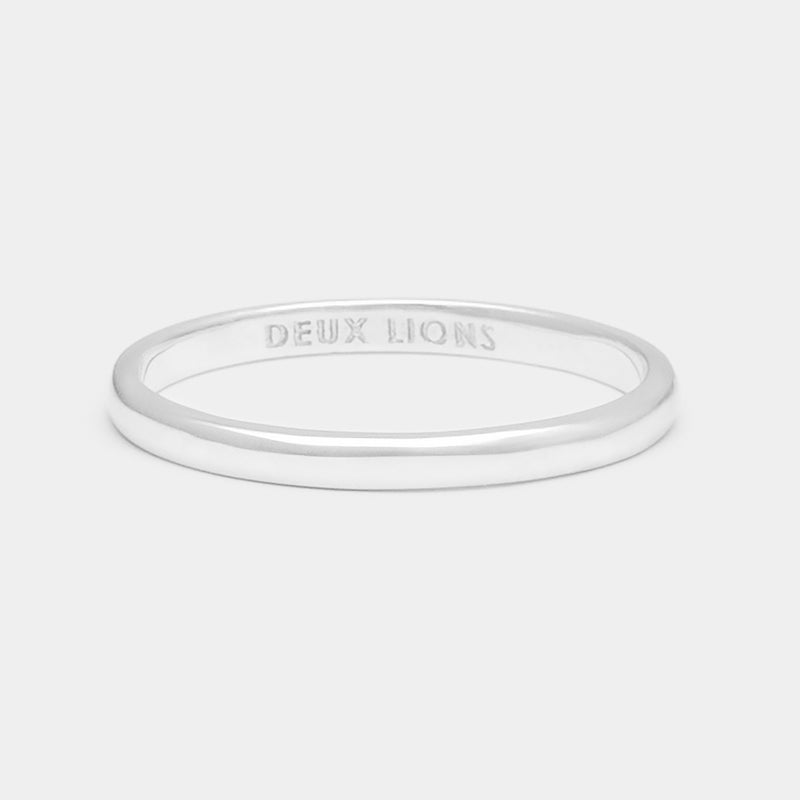 2mm Henchey Band Flat in Silver