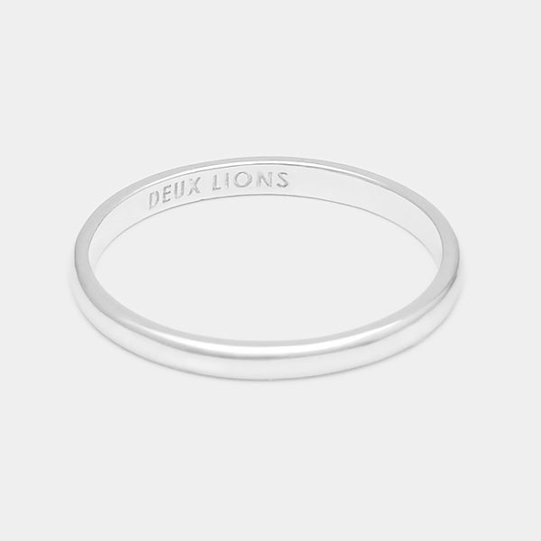 2mm Henchey Band Flat in Silver