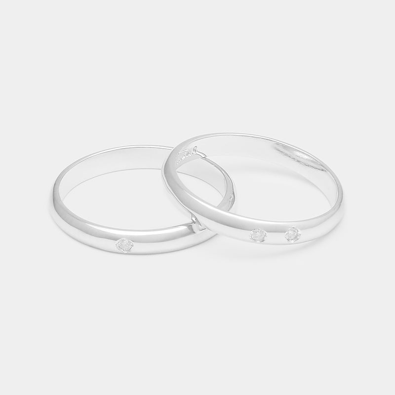 2mm Vintage Bombé Henchey Band in Silver