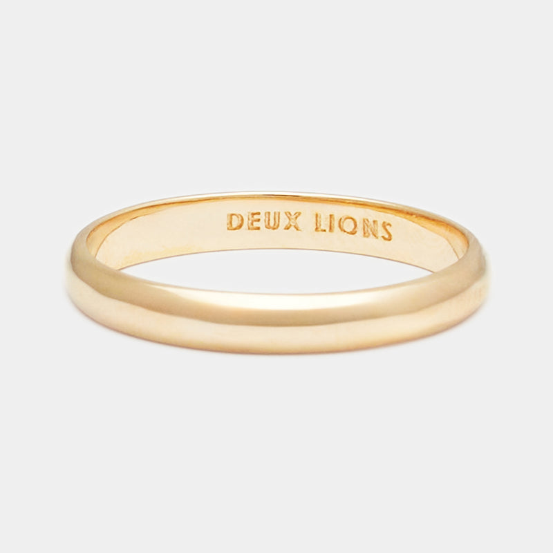 2mm Vintage Bombé Henchey Band in Gold