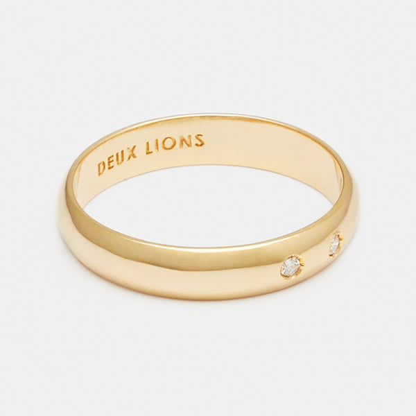 3mm Vintage Bombé Henchey Band in Gold