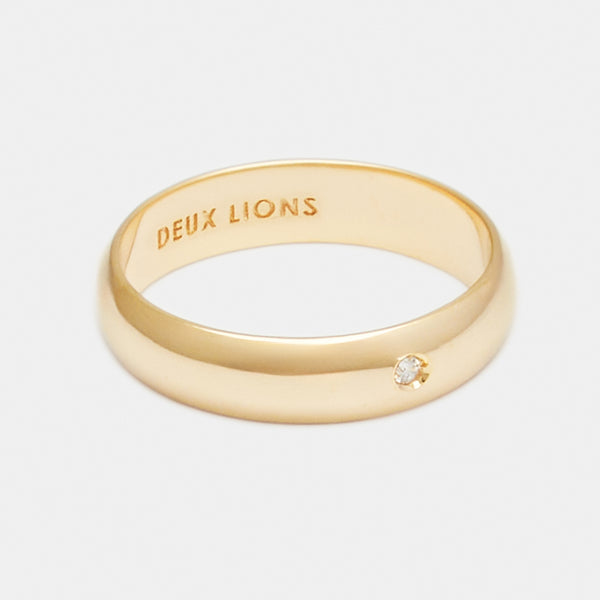 4mm Vintage Bombé Henchey Band in Gold