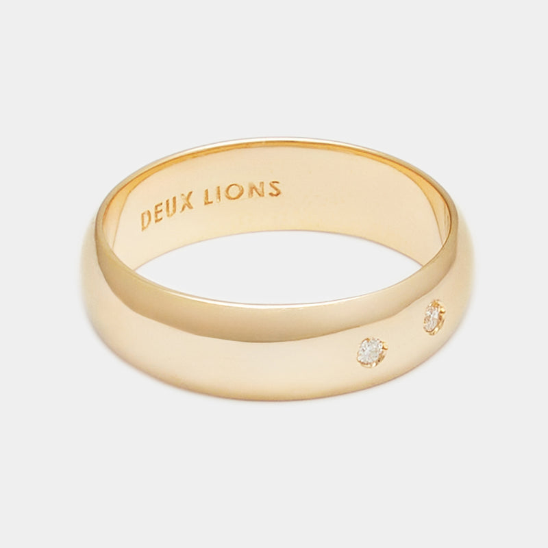 5mm Vintage Bombé Henchey Band in Gold