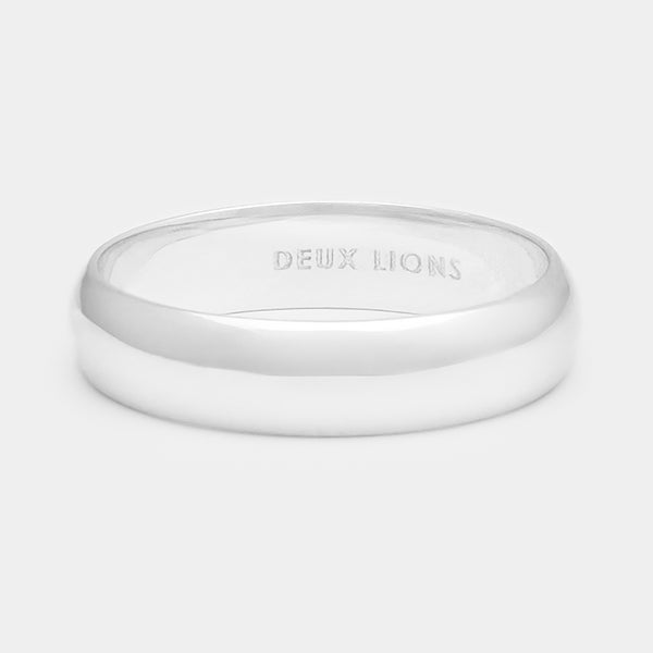 5mm Vintage Bombé Henchey Band in Silver