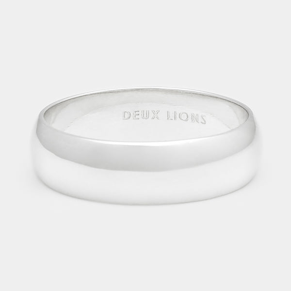 6mm Vintage Bombé Henchey Band in Silver