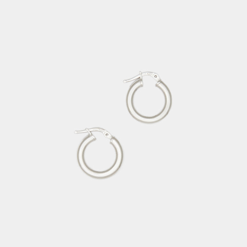 Baby Joan Hoops in Silver