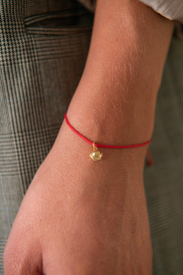 L'Escargot Bracelet Cordon Rouge