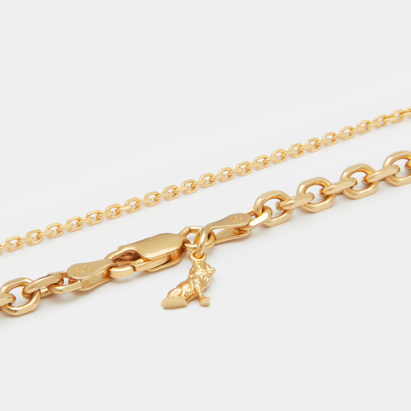 Diamond Cut Combo Chains in Gold