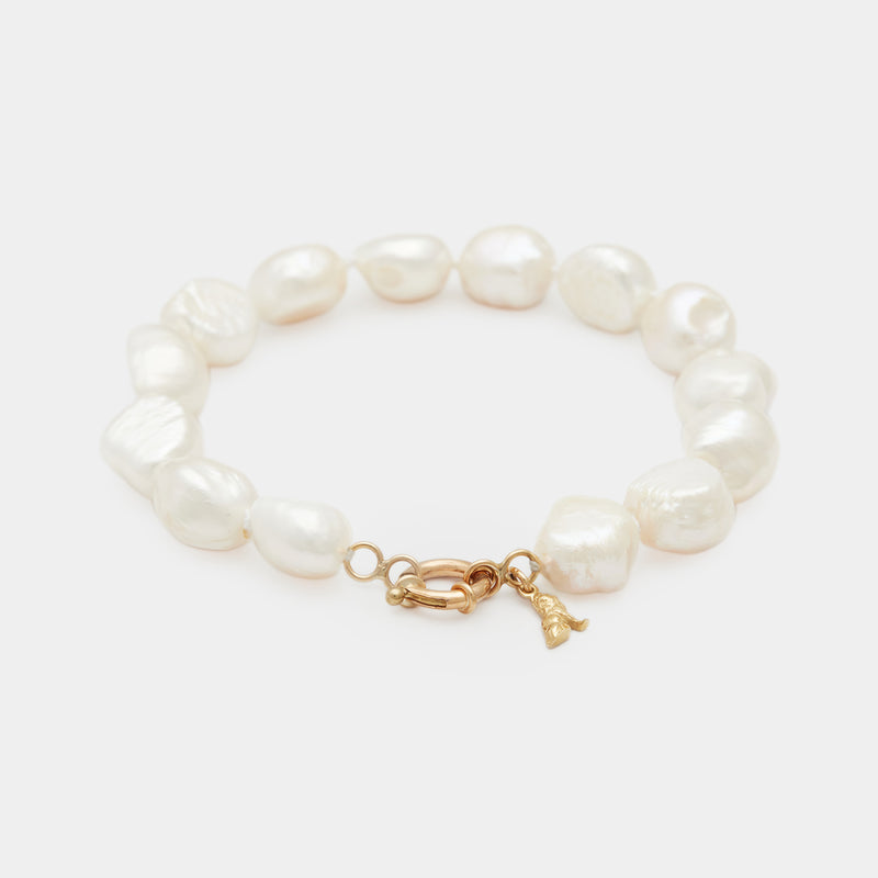 Baroque Pearl Bracelet in Gold