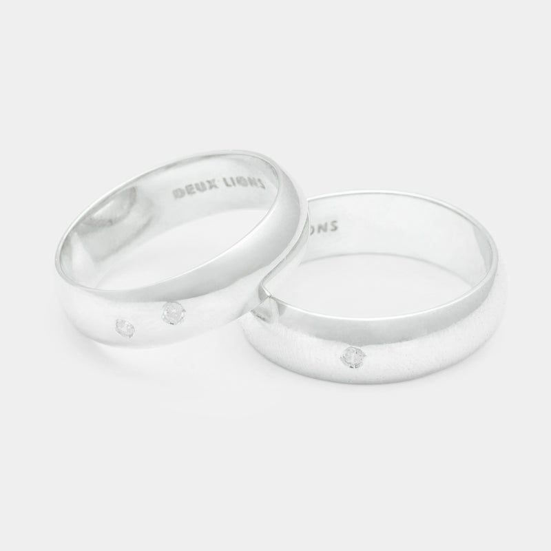 6mm Vintage Bombé Henchey Band in Silver