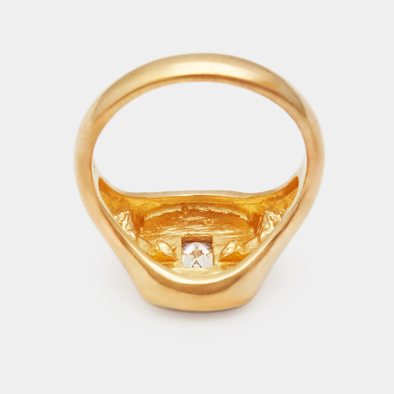 Bague Chevalière Evan avec Pierre de Naissance en Or