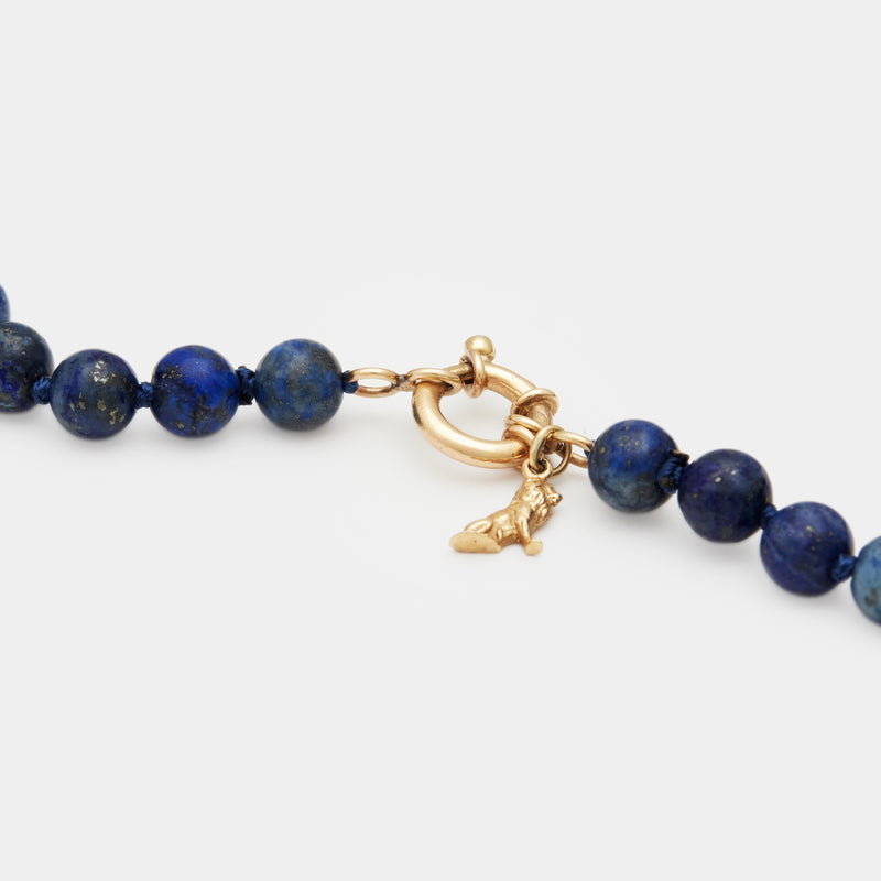 Petit Luca Lapis Necklace in Gold
