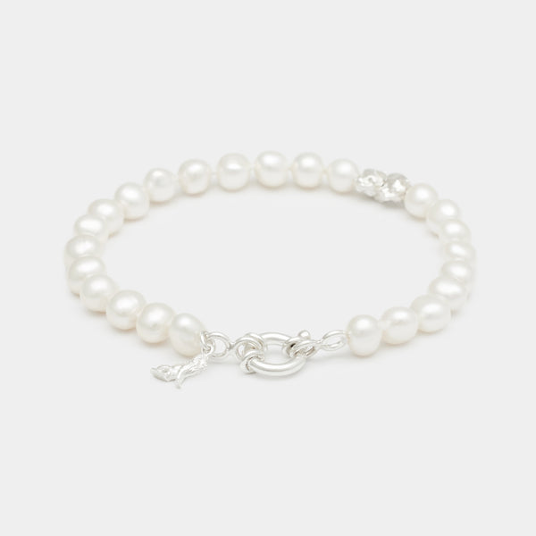 Louis II Pearl Bracelet in Silver