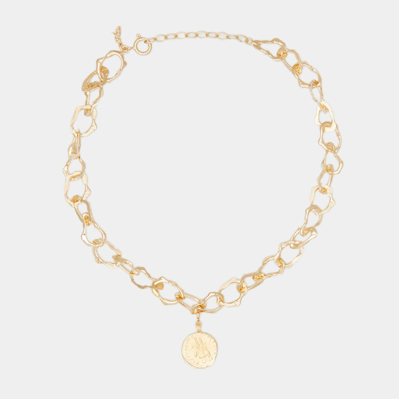 Terra Crafted Choker with Sophia Charm in Gold