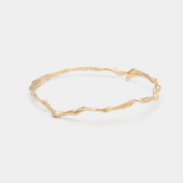 Terra Bangle in Solid Gold