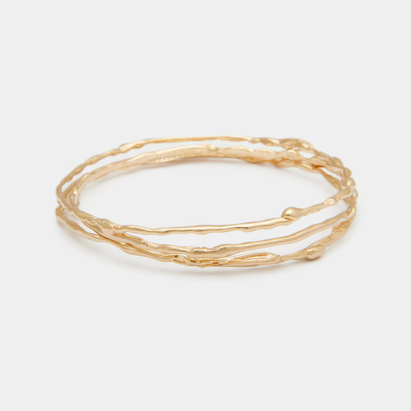Terra Bangle Set in Solid Gold
