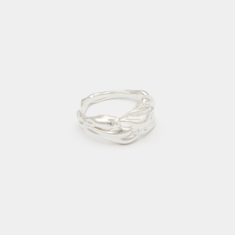 Terra Cocktail Ring in Large in Silver