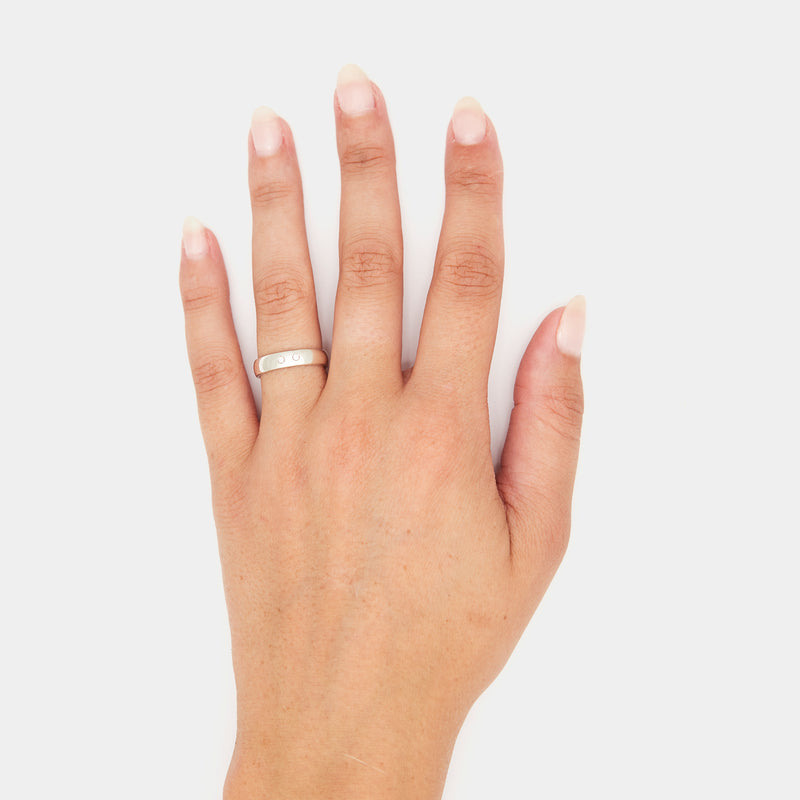 4mm Vintage Bombé Henchey Band in Silver