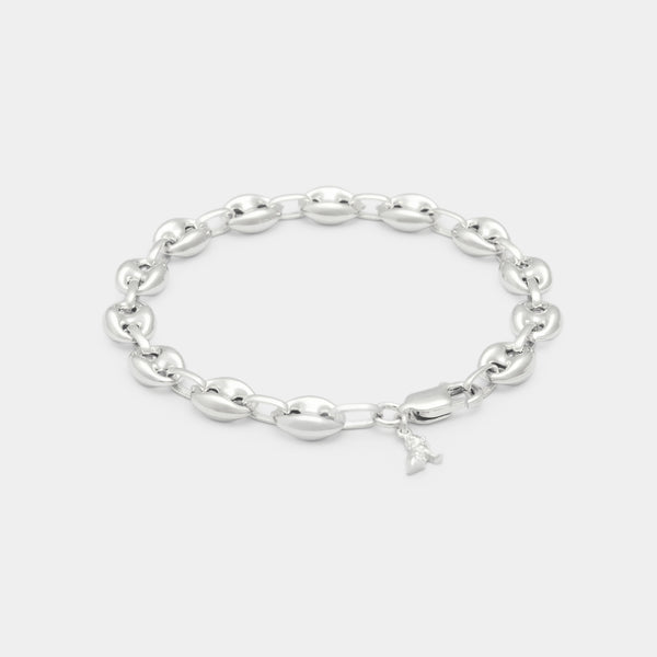 Port Link Bracelet in Silver