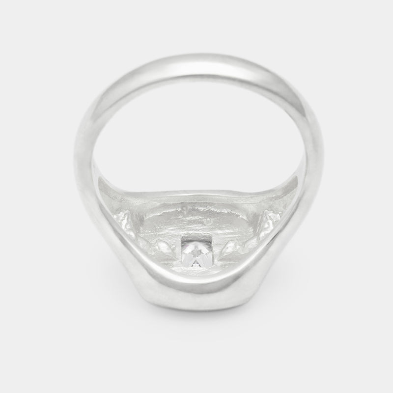 Bague Chevalière Evan avec Pierre de Naissance en Argent