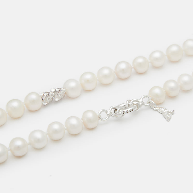 Louis II Pearl Necklace in Silver